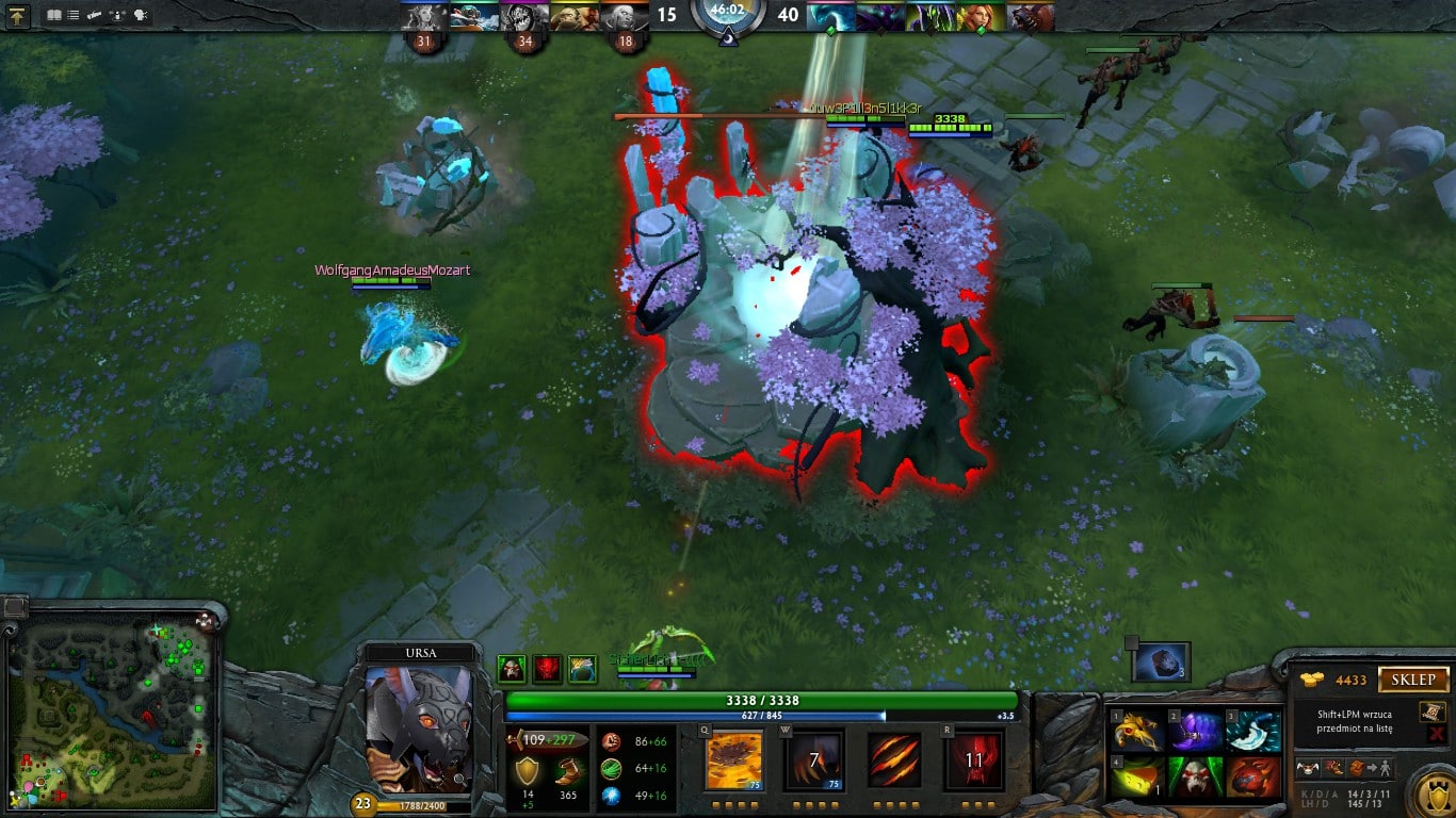 Screen z gry Dota 2