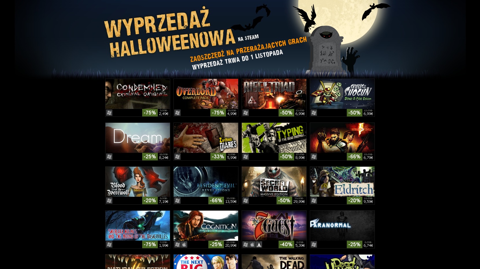Halloweenowa przecena