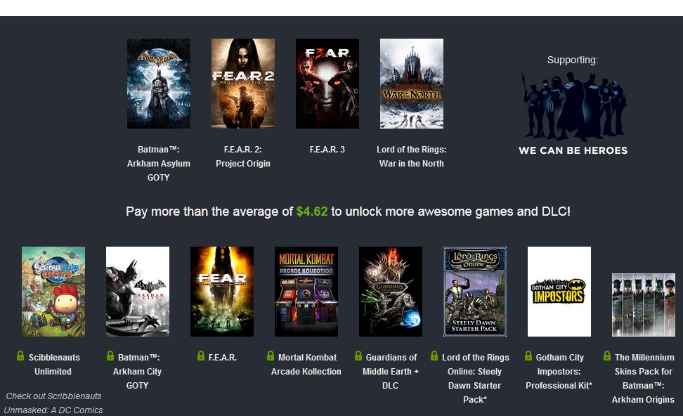 warner bros bundle extras 