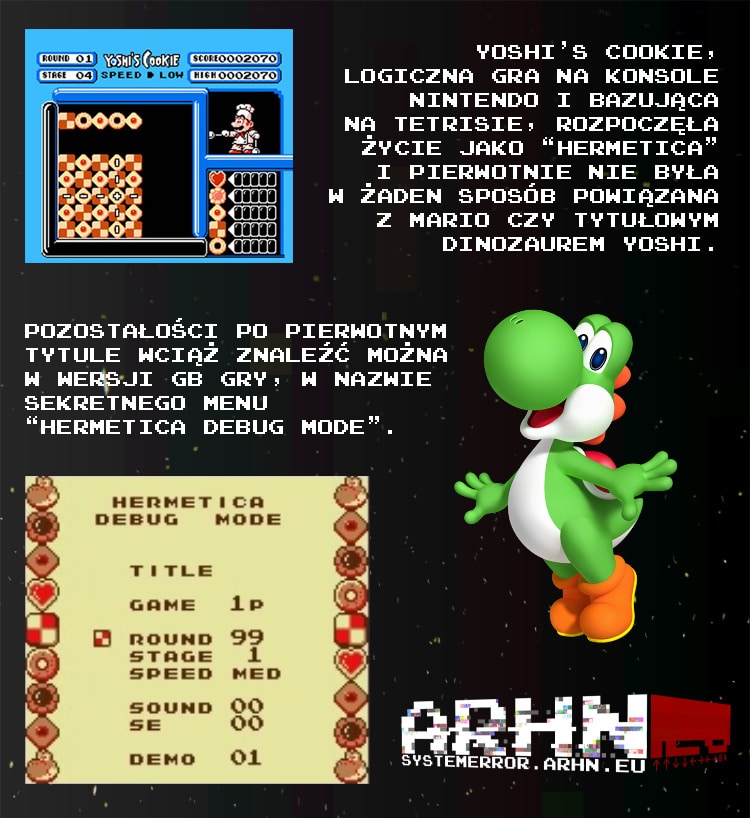 Hermetica czy Yoshi's Cookie?