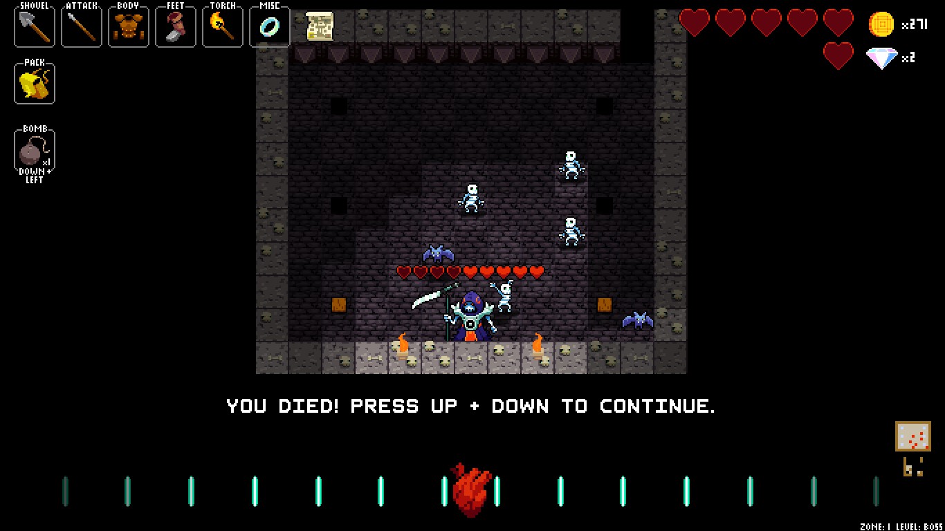 Crypt of the Necrodancer - zrzut ekranu