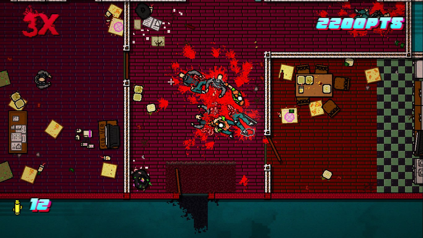 Zrzut ekranu z gry Hotline Miami 2