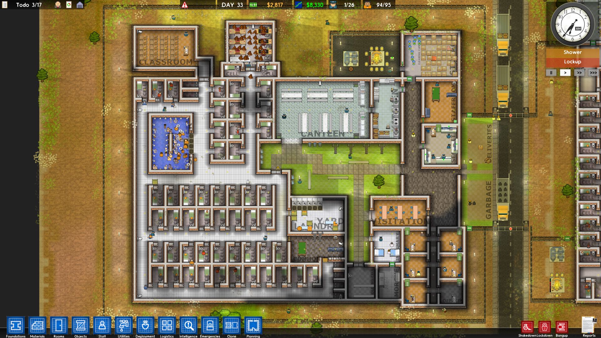 Prison architect кухня