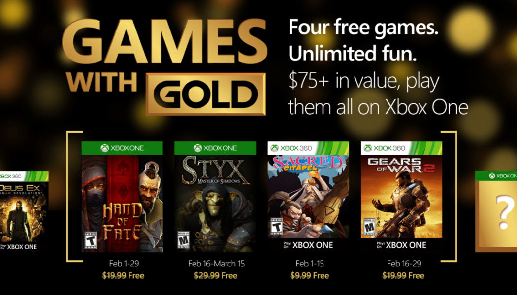 Oferta Games with Gold w lutym