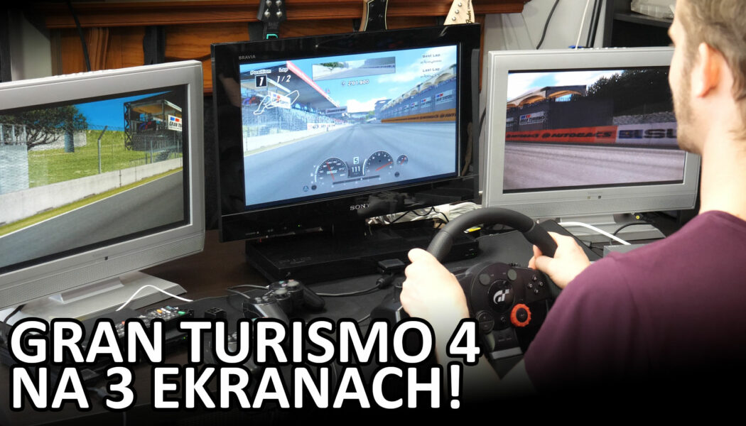 Gran Turismo 4 (PS2) na trzech telewizorach!