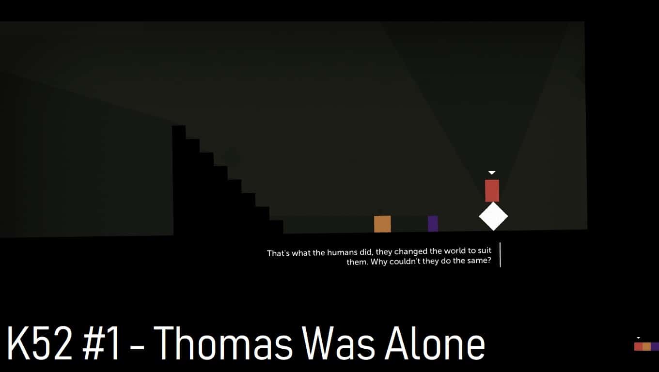 K52 1 Thomas Was Alone [PC] arhn.eu gry wideo z innej perspektywy