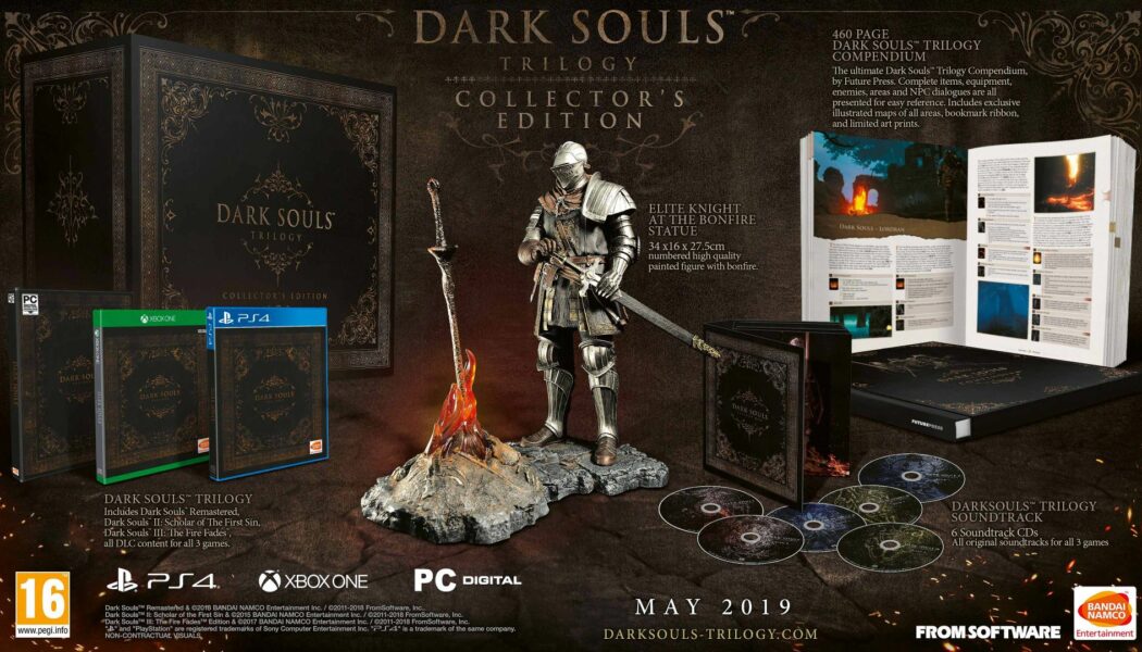 Bandai Namco prezentuje zawartość edycji kolekcjonerskiej trylogii Dark Souls