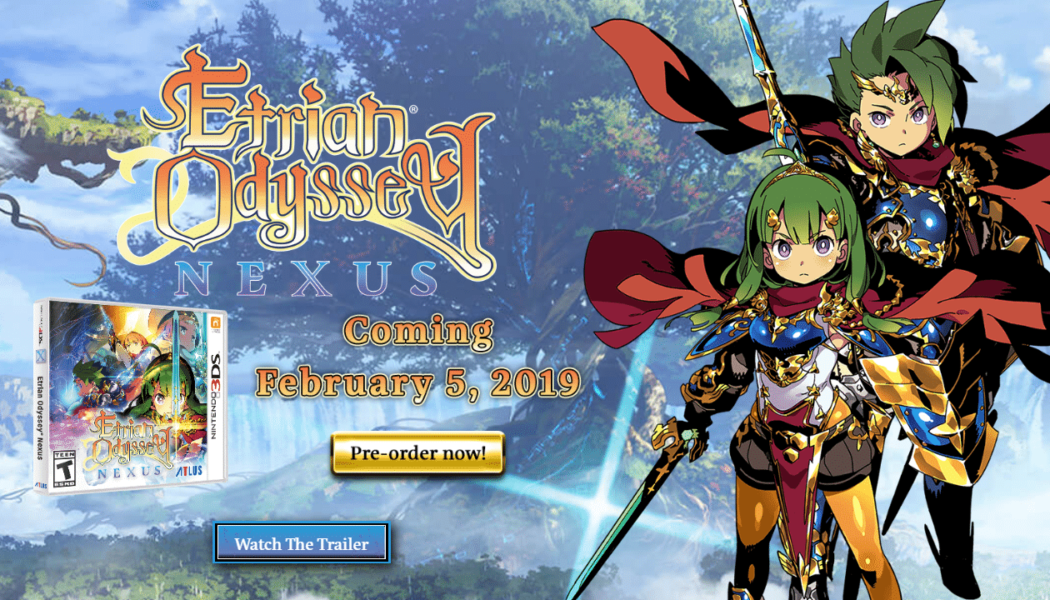 Etrian Odyssey Nexus nadchodzi 5 lutego