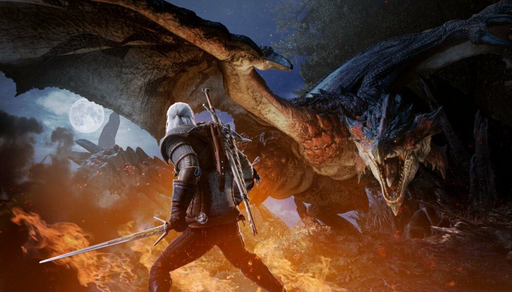 Geralt pojawi się w Monster Hunter World na PC w maju