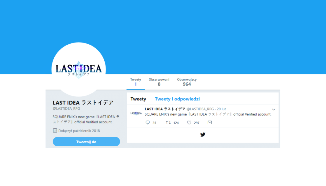 Square Enix założyło konto Twitterowe dla ich nowego IP